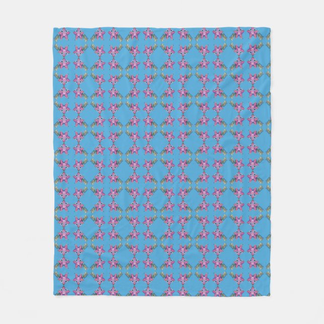 Couverture en polaire - Bleu, Salle pour enfants (Devant)