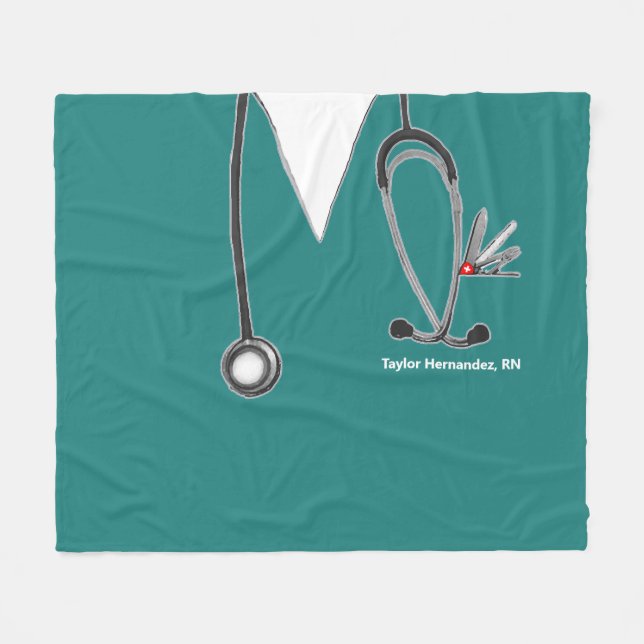 Couverture en polaire Creative Nurse (Devant (Horizontal))