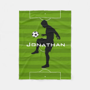 Couverture en polaire de conception de soccer