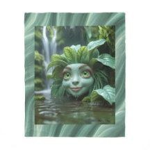 Couverture en polaire de conception tropicale