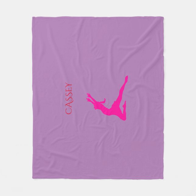 Couverture en polaire de danse. (Devant)
