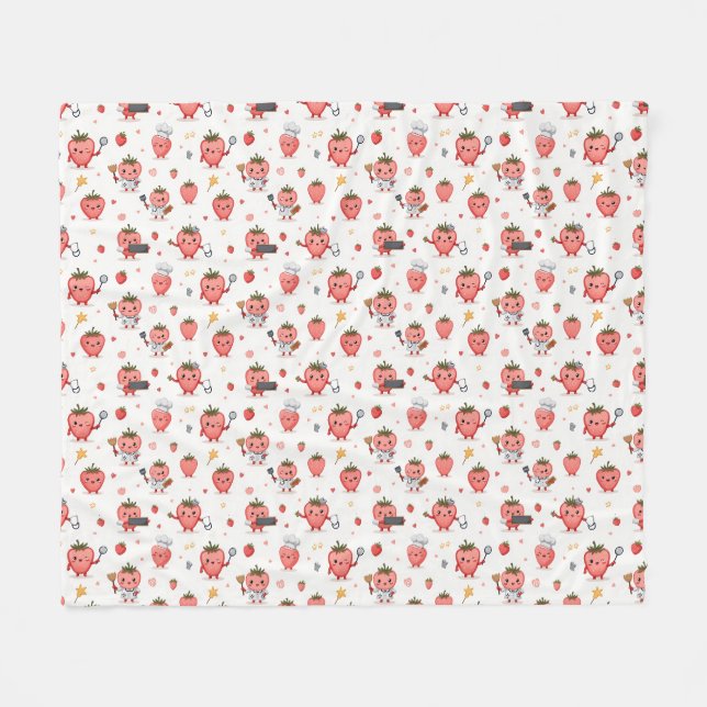 Couverture en polaire de fraise Dream (Devant (Horizontal))