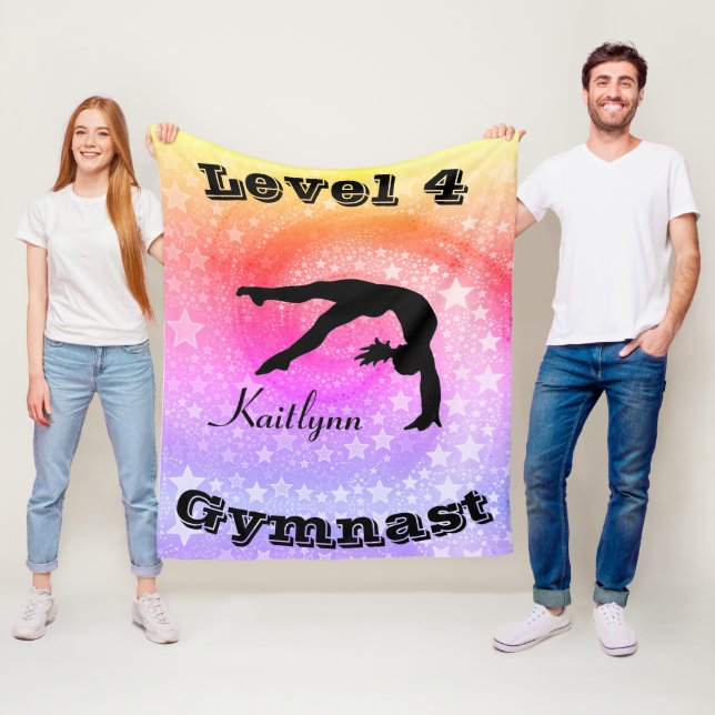 Couverture en polaire de niveau gymnaste avec son  (En situation)