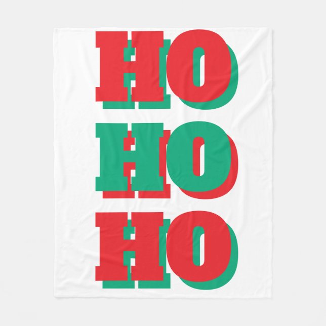 Couverture en polaire de Noël (Devant)