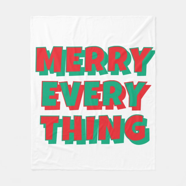 Couverture en polaire de Noël (Devant)