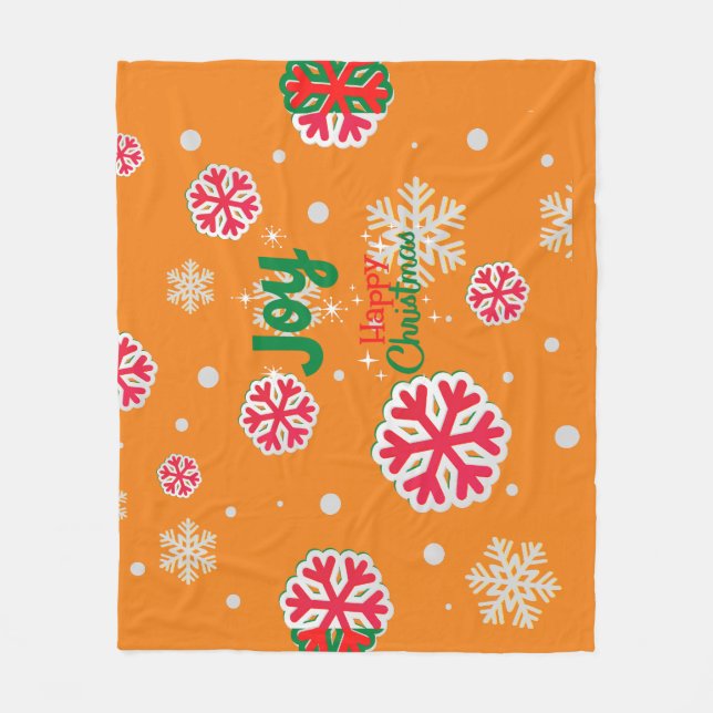 Couverture en polaire de Noël (Devant)