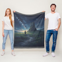 Couverture en polaire Elf Ancient Ireland Night Sk
