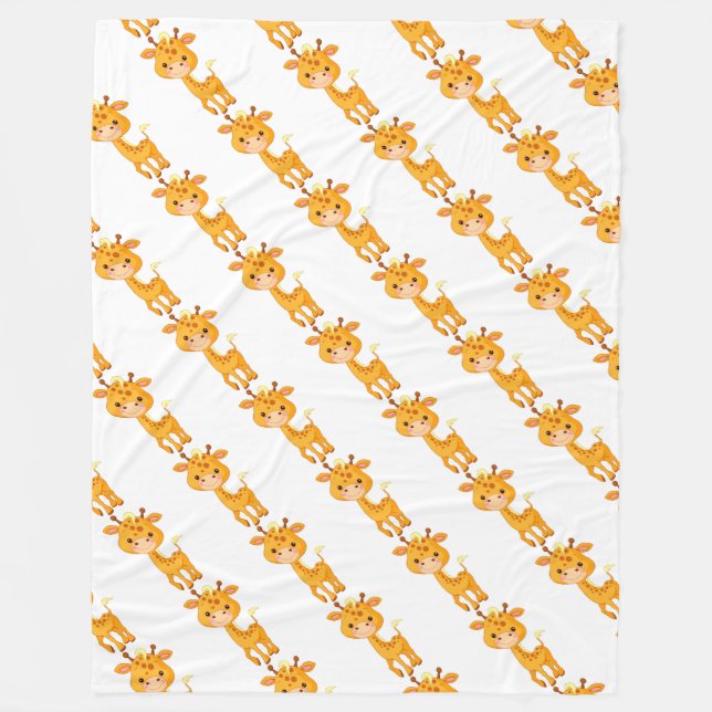 Couverture en polaire/Giraffes pour bébés (Devant)