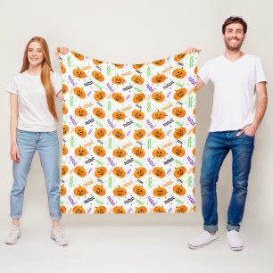 Couverture en polaire Jack-O'-Lanterns