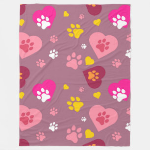 Couverture en polaire Luv Pawz 60x80