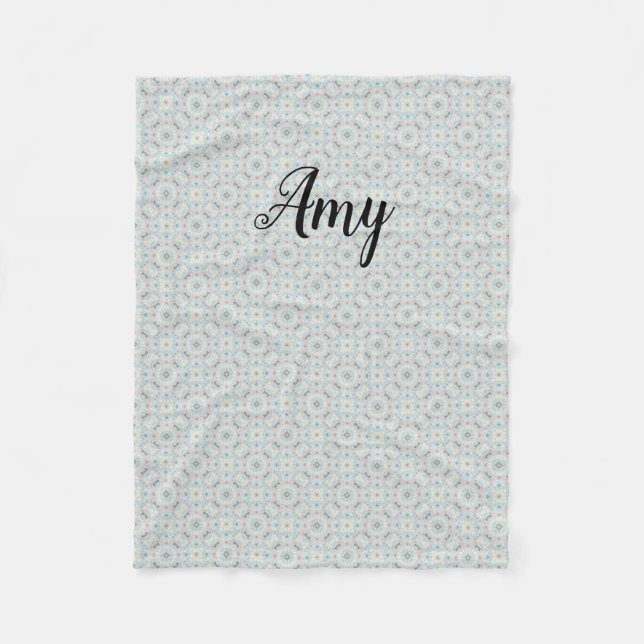 Couverture en polaire Motif de coquillages personn (Devant)