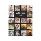 Couverture en polaire personnalisée 18 photo Colla