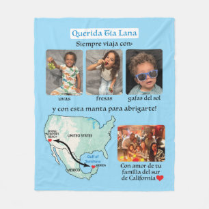 Couverture en polaire Querida Tia Lana