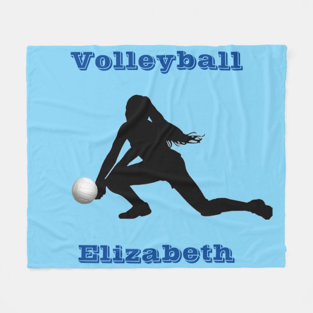 Couverture en polaire volley-ball (Devant (Horizontal))