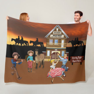 Couverture en polaire Wild West Jamboree