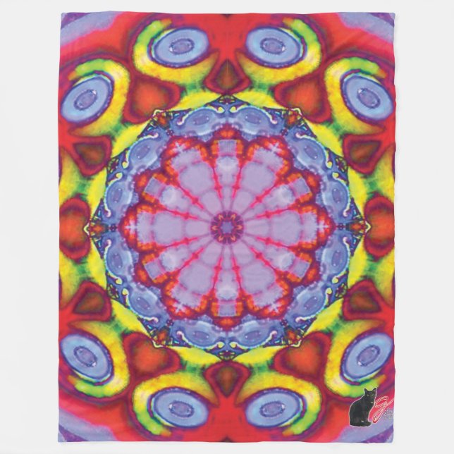 Couverture en polaire Wowzer Kaleidoscope (Devant)