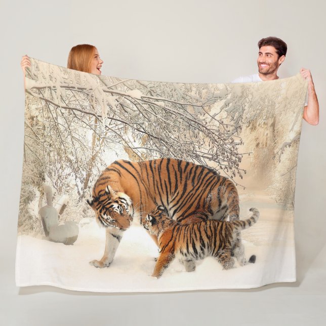 Couverture en Tiger Fleece (En situation)