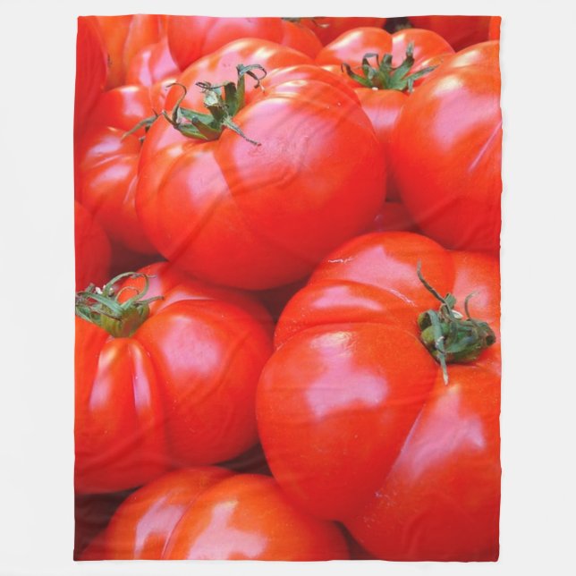 Couverture en toison tomates (Devant)