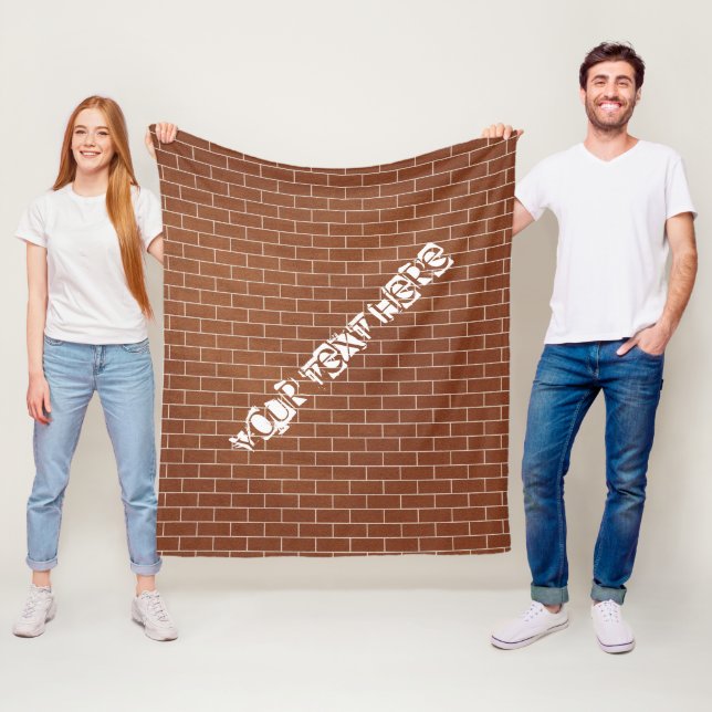 Couverture en toiture de mur de briques avec texte (En situation)
