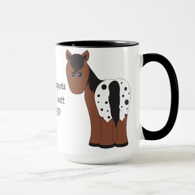 Couverture et Leopard Big Butt Appaloosa Horse Mug (Droite)