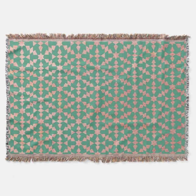 Couverture Ethnic Marocain Motif géométrique (Devant)