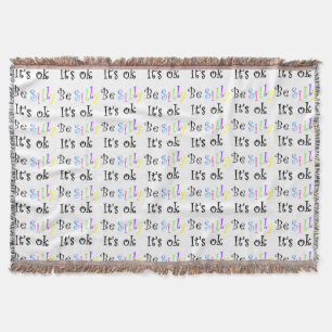 Couverture Être idiot, c'est ok - plaid