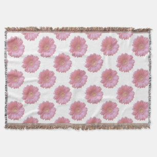 Couverture Faisée de gerbera rose pâle