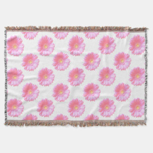 Couverture Faisée de gerbera rose pâle
