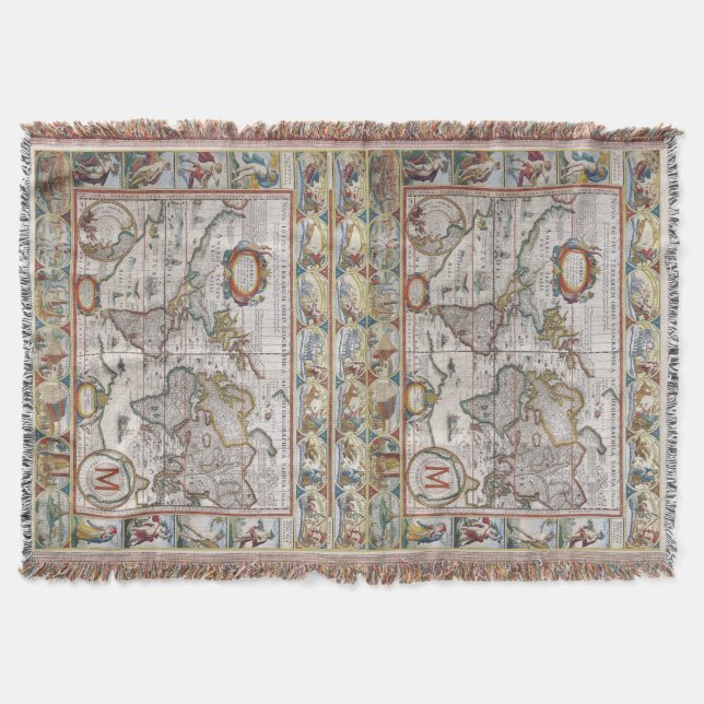 Couverture faite sur commande antique de jet de (Devant)