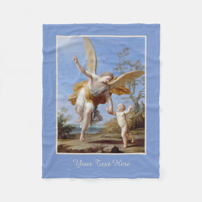 Couverture faite sur commande d'ouatine "d'ange de (Devant)