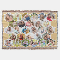 Famille 28 Photo Collage Honey Beige Honeycomb
