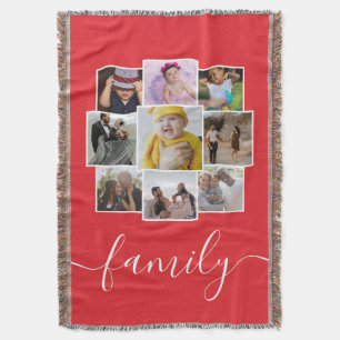 Couverture Famille de collage de photos et de textes personna
