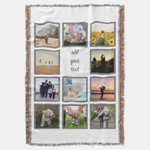 Couverture Famille personnalisée 11 Photo Collage personnalis