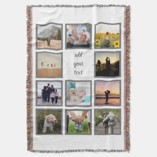 Couverture Famille personnalisée 11 Photo Collage personnalis (devant Vertical)