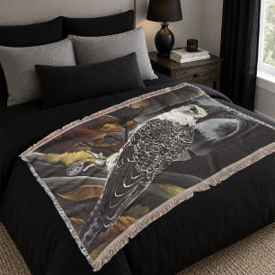 Couverture Faucon gothique mystérieux de lune d'automne sur d