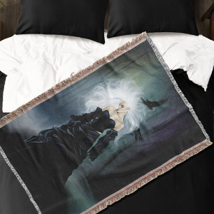 Couverture Femme mystérieuse gothique noire élégante Brume de