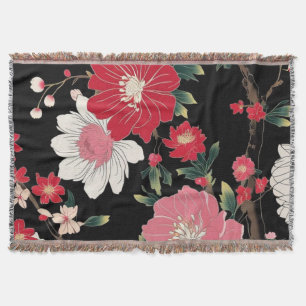 Couverture Fête d'anniversaire Fleur de Sakura Colorée Modern