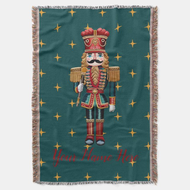 Couverture Fête de Noël de Nutcracker personnalisée (devant Vertical)