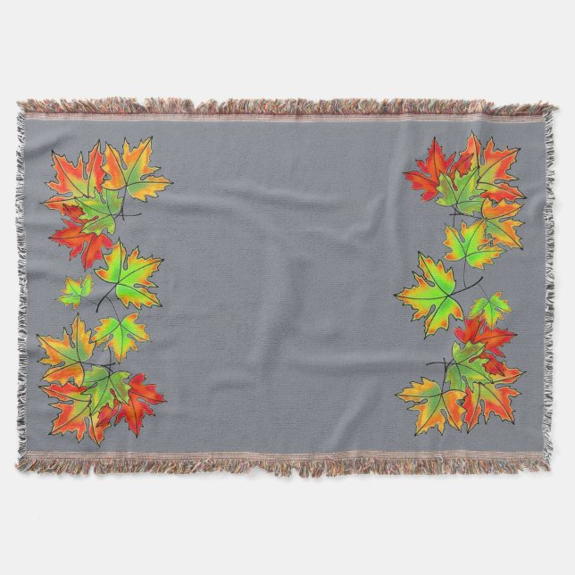 Couverture Feuilles d'érable multicolores (Devant)