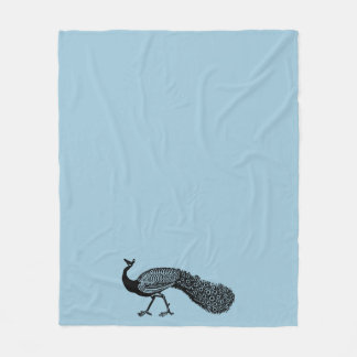 Couverture fière d'ouatine de paon