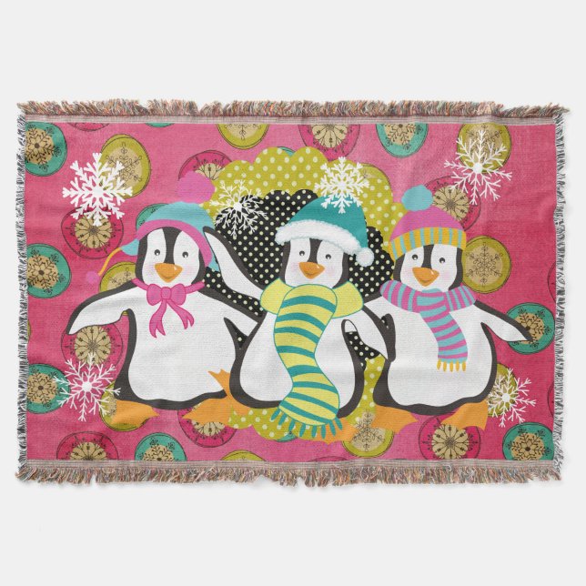 Couverture Flammes de neige et Orbes Penguins Jeu de vacances (Devant)
