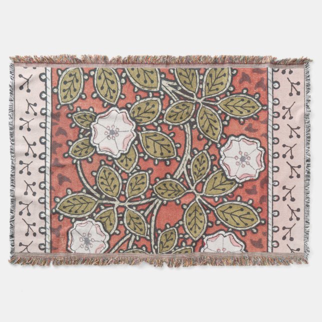 Couverture Fleur d'illustration Rose sauvage Vintage (Devant)