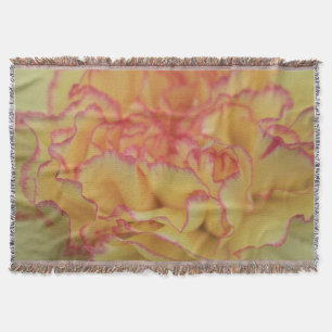Couverture Fleur d'oeillet rose et jaune coloré