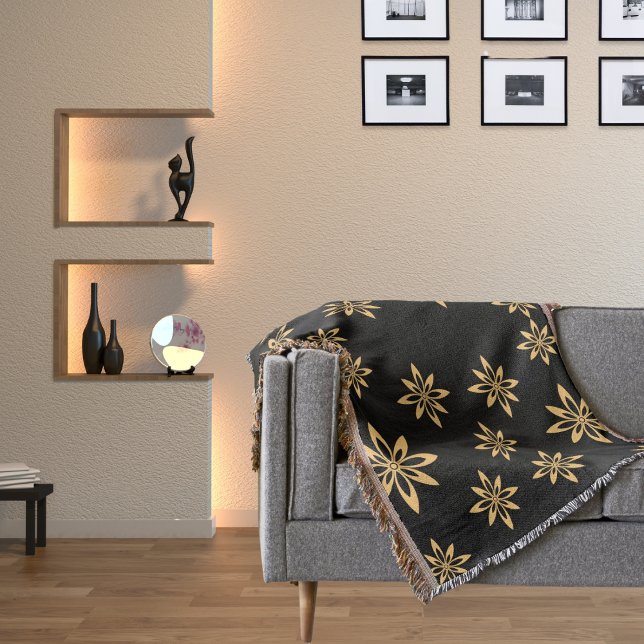 Couverture Fleur foetale géométrique étoilée (Créateur téléchargé)