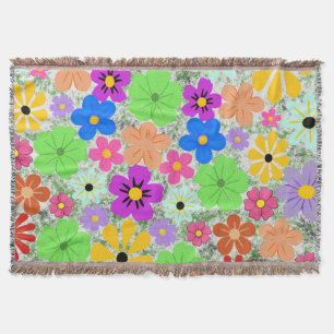 Couverture Fleur Rétro Ludique 70s