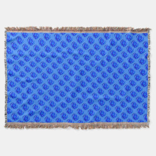Couverture Fleur Rose Bleue Couvre-lit Cadeau Couv