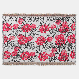 Couverture Fleur rouge Floral Illustration Motif Design