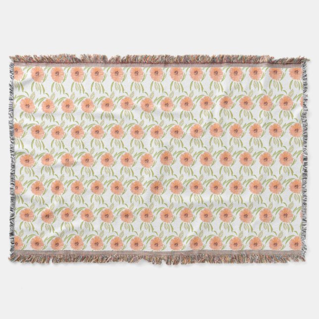 Couverture Fleur sauvage de fleurs de prairie florale aquarel (Devant)