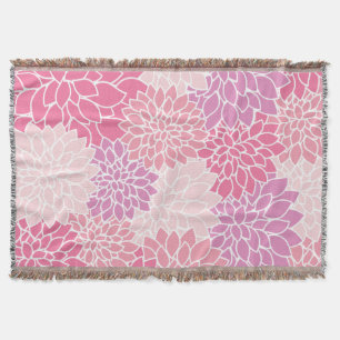 Couverture Fleurs Dahlia, Motif De Fleurs, Dahlia Rose
