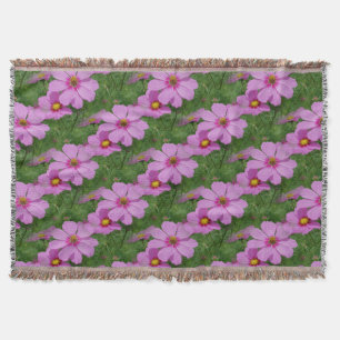 Couverture Fleurs de Cosmos rose Motif naturel